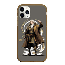 Чехол iPhone 11 Pro матовый Бог Odin - мифы древних славян