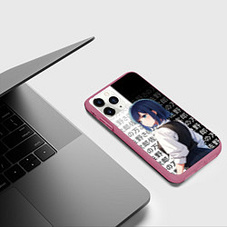 Чехол iPhone 11 Pro матовый Аканэ Курагава - Дитя айдола, цвет: 3D-малиновый — фото 2