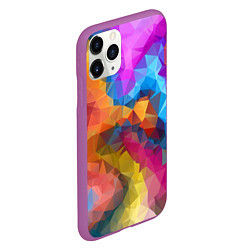 Чехол iPhone 11 Pro матовый Super colors, цвет: 3D-фиолетовый — фото 2