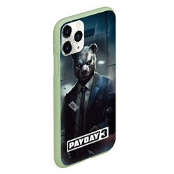 Чехол iPhone 11 Pro матовый Payday 3 bear, цвет: 3D-салатовый — фото 2