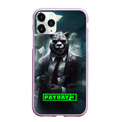 Чехол iPhone 11 Pro матовый Payday 3 crazy bear, цвет: 3D-розовый