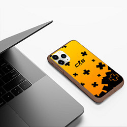 Чехол iPhone 11 Pro матовый Skin crosses cs2, цвет: 3D-коричневый — фото 2
