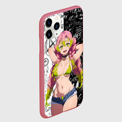 Чехол iPhone 11 Pro матовый Мицури Канроджи - Demon slayer, цвет: 3D-малиновый — фото 2