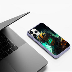 Чехол iPhone 11 Pro матовый Dead Space horror, цвет: 3D-светло-сиреневый — фото 2