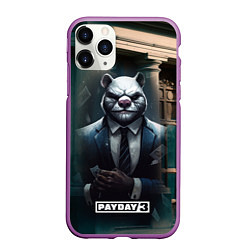 Чехол iPhone 11 Pro матовый Payday 3 white bear