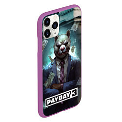 Чехол iPhone 11 Pro матовый Payday 3 bear, цвет: 3D-фиолетовый — фото 2