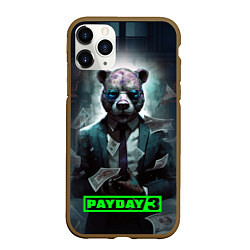 Чехол iPhone 11 Pro матовый Payday 3 bear, цвет: 3D-коричневый