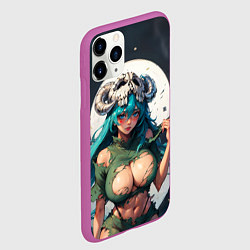 Чехол iPhone 11 Pro матовый Нелл из Блича, цвет: 3D-фиолетовый — фото 2