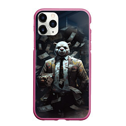 Чехол iPhone 11 Pro матовый Payday 3 animal mask, цвет: 3D-малиновый