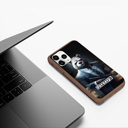 Чехол iPhone 11 Pro матовый Payday3 bear, цвет: 3D-коричневый — фото 2