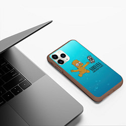 Чехол iPhone 11 Pro матовый Nirvana - Simpson, цвет: 3D-коричневый — фото 2