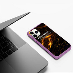 Чехол iPhone 11 Pro матовый Phantom liberty, цвет: 3D-фиолетовый — фото 2