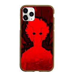 Чехол iPhone 11 Pro матовый Mob Psycho 100 Rage, цвет: 3D-коричневый