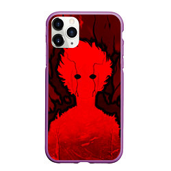 Чехол iPhone 11 Pro матовый Mob Psycho 100 Rage, цвет: 3D-фиолетовый