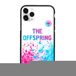 Чехол iPhone 11 Pro матовый The Offspring neon gradient style: символ сверху, цвет: 3D-черный