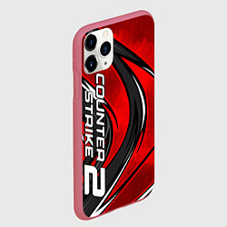 Чехол iPhone 11 Pro матовый Counter strike 2- red beast, цвет: 3D-малиновый — фото 2