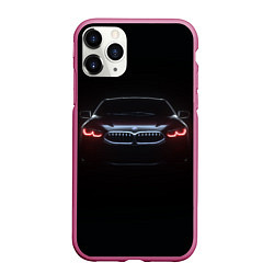 Чехол iPhone 11 Pro матовый BMW - red eyes