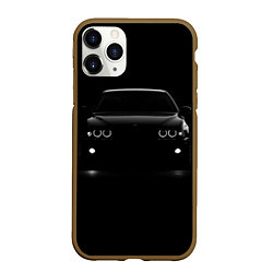 Чехол iPhone 11 Pro матовый BMW in the dark, цвет: 3D-коричневый