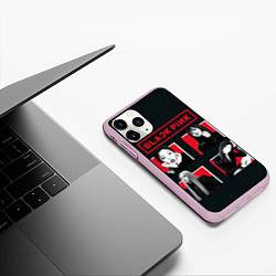 Чехол iPhone 11 Pro матовый Blackpink retro girls, цвет: 3D-розовый — фото 2