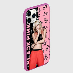 Чехол iPhone 11 Pro матовый Blackpink - Lalisa, цвет: 3D-фиолетовый — фото 2