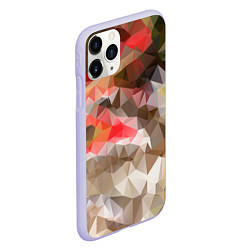 Чехол iPhone 11 Pro матовый Pattern style, цвет: 3D-светло-сиреневый — фото 2