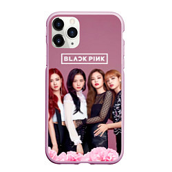 Чехол iPhone 11 Pro матовый Blackpink girls, цвет: 3D-розовый