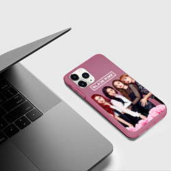 Чехол iPhone 11 Pro матовый Blackpink girls, цвет: 3D-малиновый — фото 2