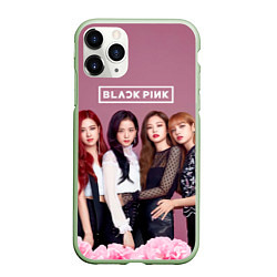 Чехол iPhone 11 Pro матовый Blackpink girls, цвет: 3D-салатовый