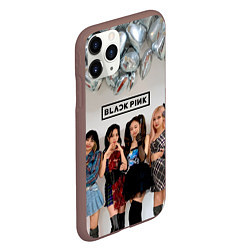 Чехол iPhone 11 Pro матовый Blackpink girls, цвет: 3D-коричневый — фото 2