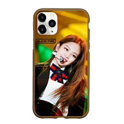 Чехол iPhone 11 Pro матовый Blackpink Jennie Kim, цвет: 3D-коричневый