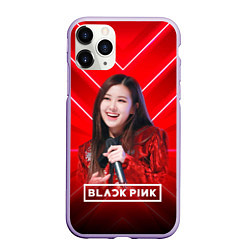 Чехол iPhone 11 Pro матовый Rose Blackpink red, цвет: 3D-светло-сиреневый