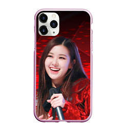 Чехол iPhone 11 Pro матовый Rose Blackpink red