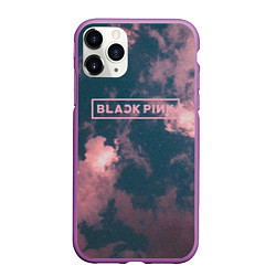 Чехол iPhone 11 Pro матовый Blackpink - pink clouds, цвет: 3D-фиолетовый