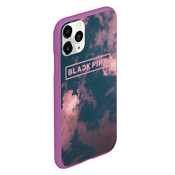 Чехол iPhone 11 Pro матовый Blackpink - pink clouds, цвет: 3D-фиолетовый — фото 2