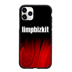 Чехол iPhone 11 Pro матовый Limp Bizkit red plasma