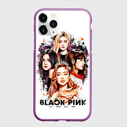 Чехол iPhone 11 Pro матовый Blackpink 2018, цвет: 3D-фиолетовый