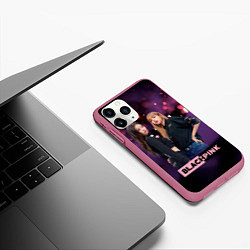 Чехол iPhone 11 Pro матовый Blackpink purple, цвет: 3D-малиновый — фото 2