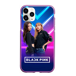 Чехол iPhone 11 Pro матовый Blackpink neon, цвет: 3D-фиолетовый