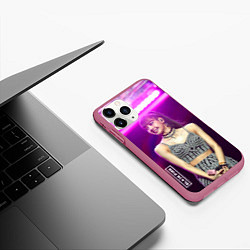 Чехол iPhone 11 Pro матовый Blackpink Lisa awarded, цвет: 3D-малиновый — фото 2