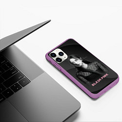Чехол iPhone 11 Pro матовый Jisoo black, цвет: 3D-фиолетовый — фото 2