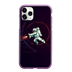 Чехол iPhone 11 Pro матовый Астронавт - камехамеха