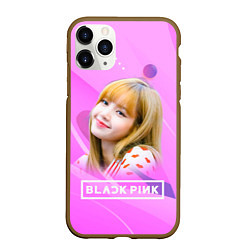 Чехол iPhone 11 Pro матовый Blackpink Lisa pink, цвет: 3D-коричневый