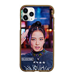 Чехол iPhone 11 Pro матовый Jisoo blackpink, цвет: 3D-коричневый