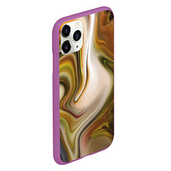 Чехол iPhone 11 Pro матовый Mood waves, цвет: 3D-фиолетовый — фото 2