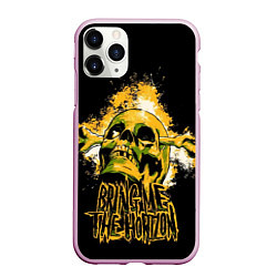 Чехол iPhone 11 Pro матовый Bring me the horizon - skull