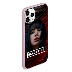 Чехол iPhone 11 Pro матовый Blackpink red and black, цвет: 3D-розовый — фото 2