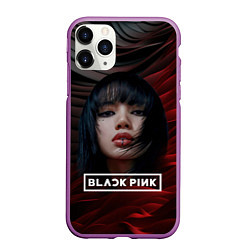 Чехол iPhone 11 Pro матовый Blackpink red and black, цвет: 3D-фиолетовый