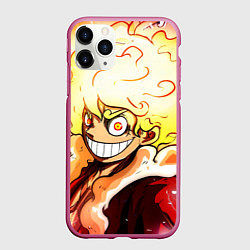 Чехол iPhone 11 Pro матовый Луффи 5 гир бог Ника - One Piece