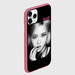 Чехол iPhone 11 Pro матовый Blackpink Rose Gold Chain, цвет: 3D-малиновый — фото 2