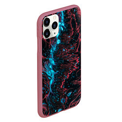 Чехол iPhone 11 Pro матовый Abstract divorces, цвет: 3D-малиновый — фото 2